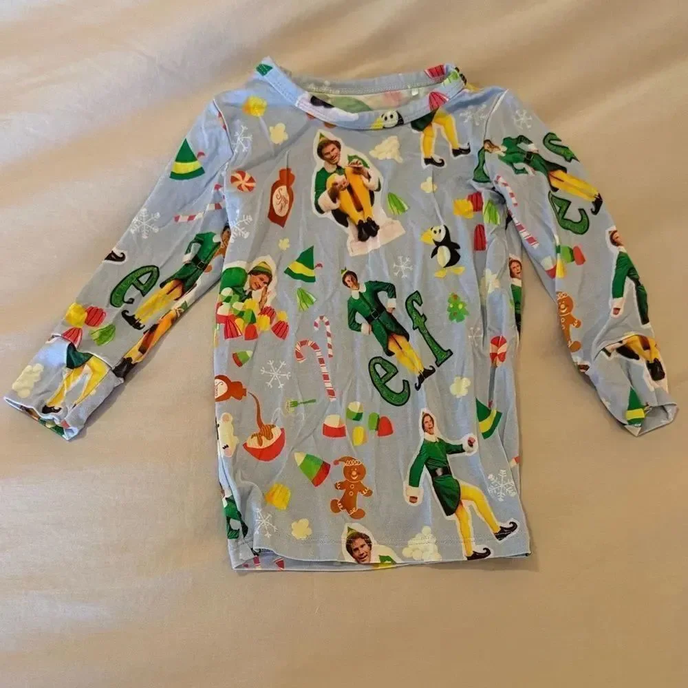 Bums and Roses Buddy The Elf Long Sleeve Pajama Set